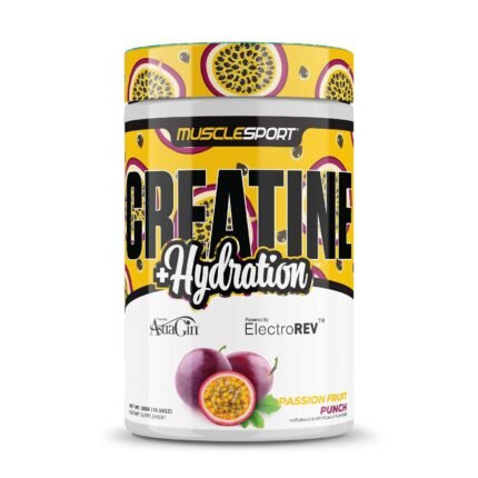MuscleSport Creatine and Hydration - Passion Fruit Punch (60 Servings)