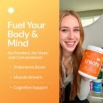 Create Wellness Creatine Monohydrate Gummies - Orange - 45 Gummies (15 Servings) - Image 5