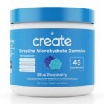 Create Wellness Creatine Monohydrate Gummies - Blue Raspberry - 45 Gummies (15 Servings)