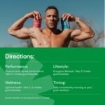 Create Wellness Creatine Monohydrate Gummies - Sour Green Apple - 45 Gummies (15 Servings) - Image 10
