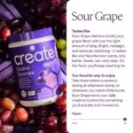 Create Wellness Creatine Monohydrate Gummies - Sour Grape - 90 Gummies (30 Servings) - Image 5