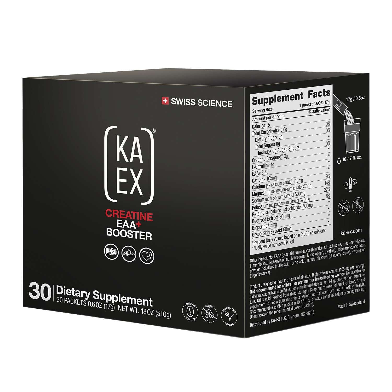 KA-EX Creatine EAA plus Booster packet-box product image
