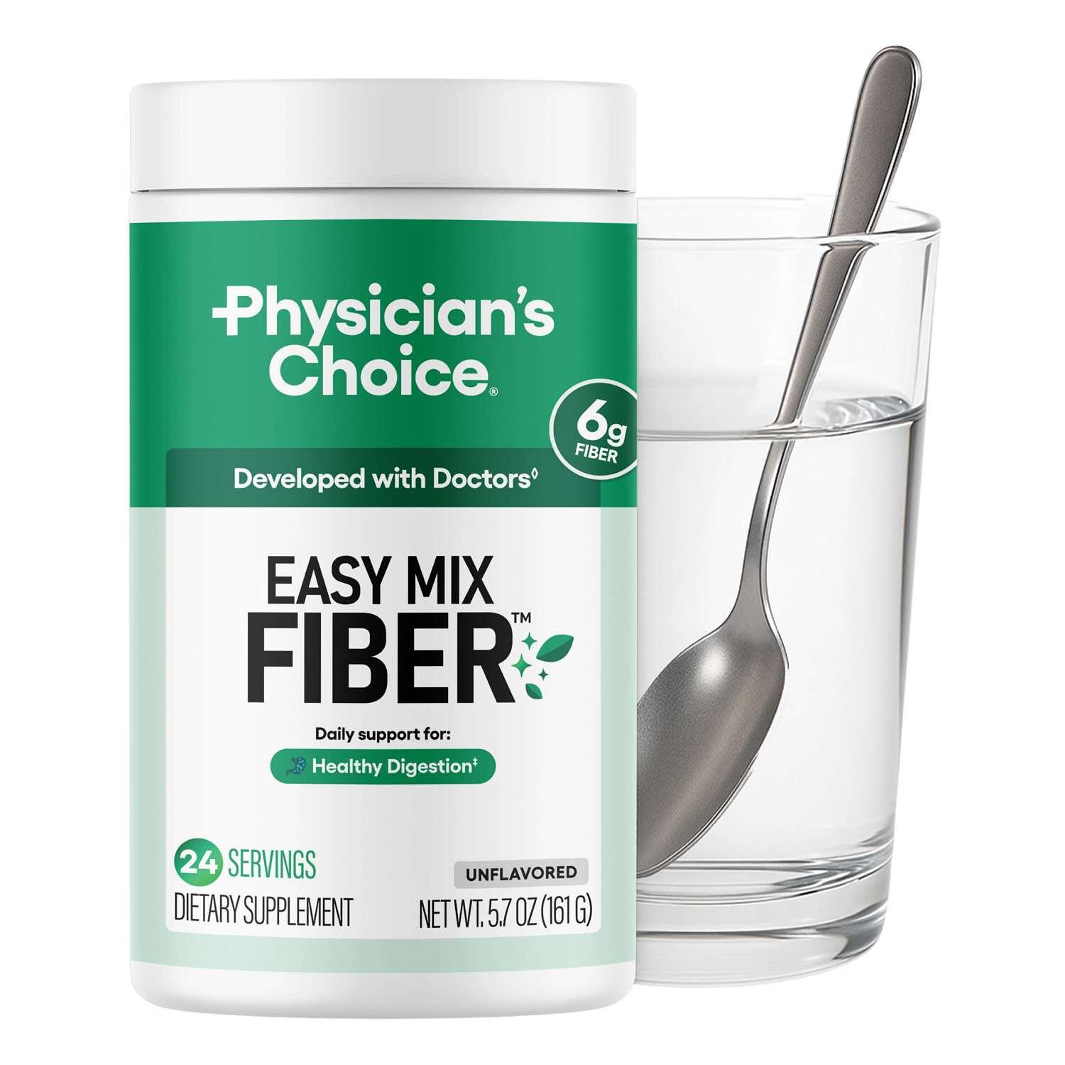 620455_PhysiciansChoice_Easy_Mix_Fiber_24SV_Hero.jpg Physician's Choice® Easy Mix Fiber - Unflavored (24 Servings) - Image 1