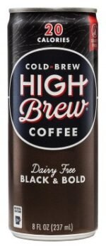 High Brew Cold Brew Coffee - Dairy Free Black & Bold - 8oz.