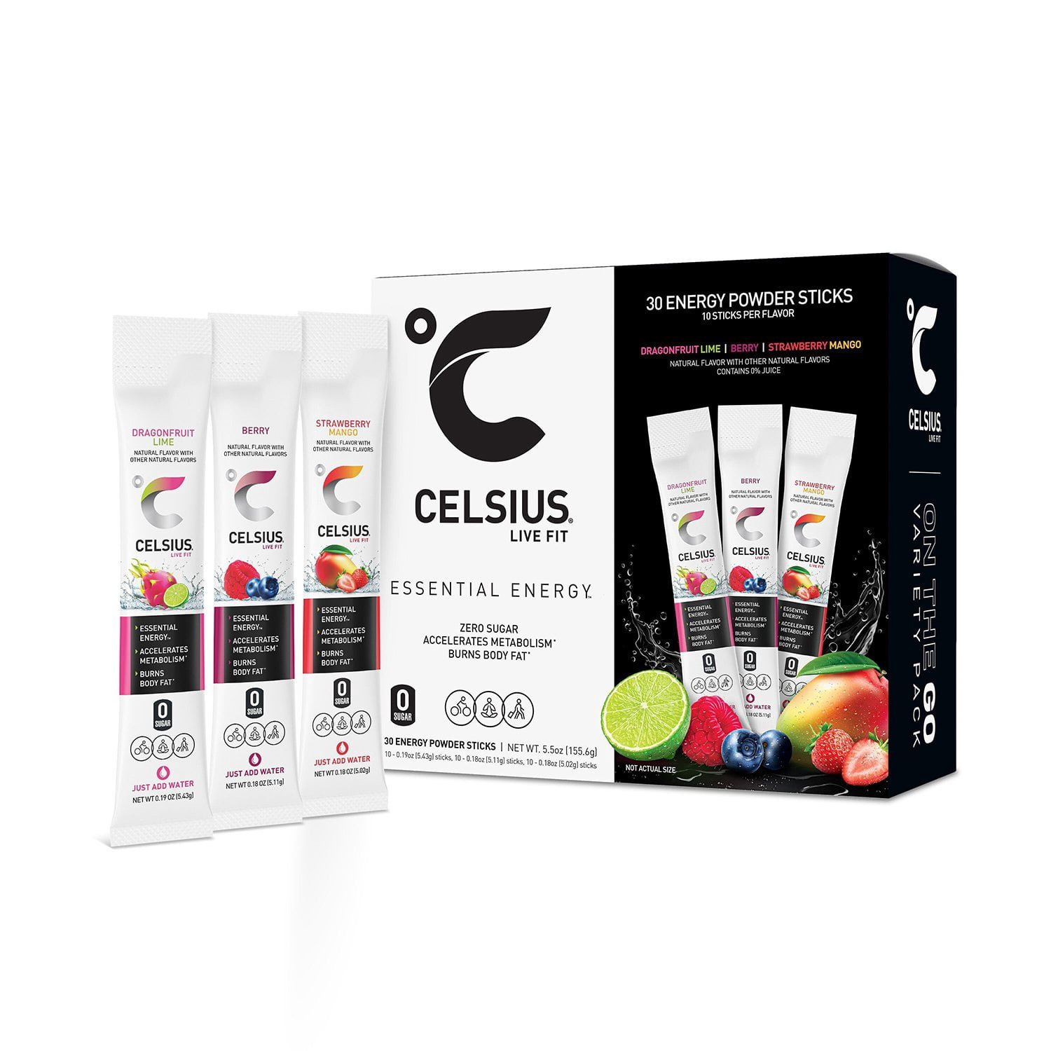 79dba7e8-f9c5-422b-88c2-aff7fbf36dbc.db2389b5e35f15580b8efbc1f3538375.jpeg Celsius On The Go Powder Sticks Variety Pack, Essential Energy, 30 pk. - Image 1