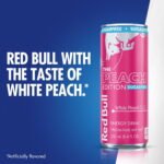 Red Bull Peach Edition Sugar Free Energy Drink, White Peach, 8.4 fl. oz., 24 pk. - Image 8