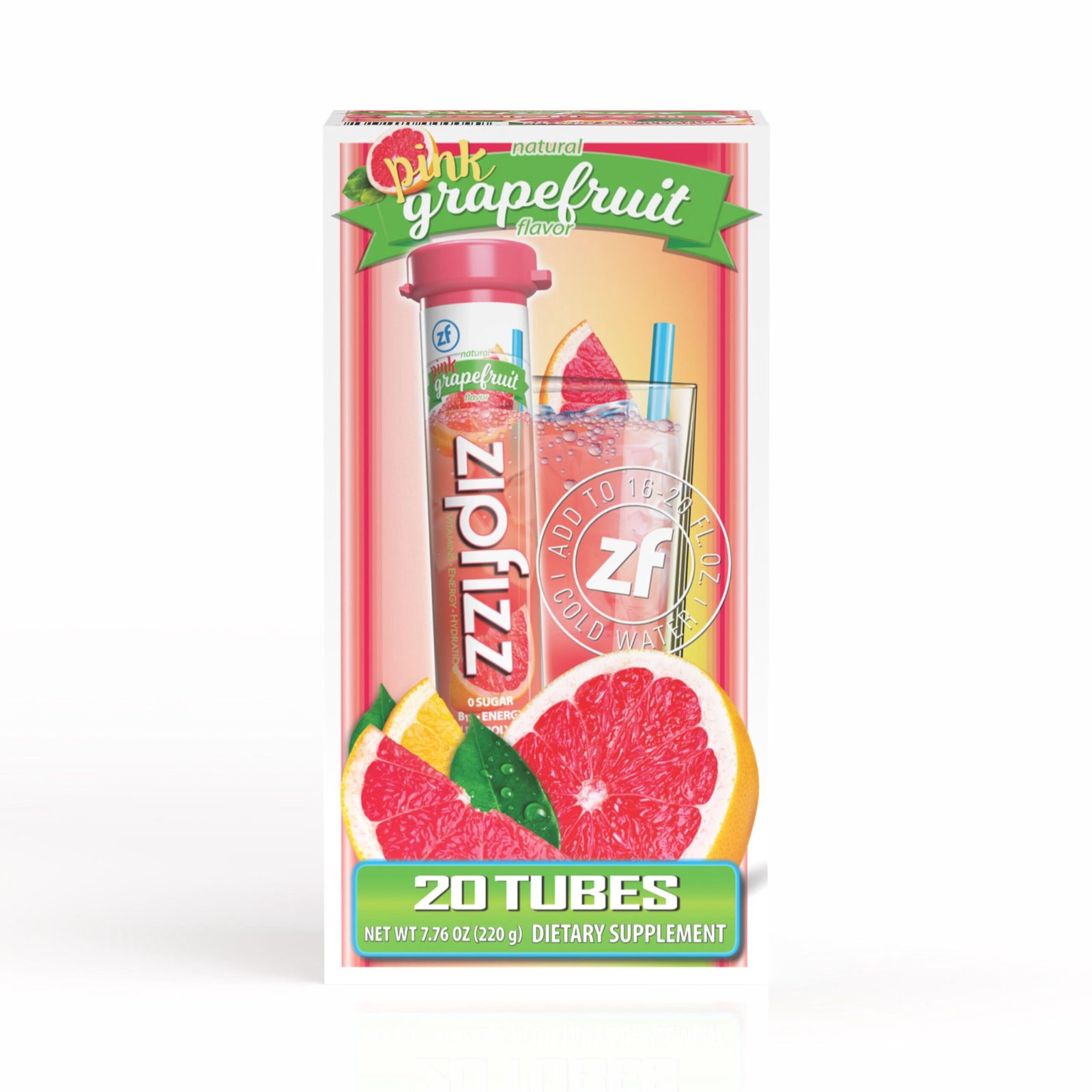 a7104720-3b8a-4af7-9a9e-01109897e81e.851a290b3806d049633e7d33b2d4f9e5.jpeg Zipfizz Energy Multi-Vitamin Hydration Drink Mix, Pink Grapefruit, 20 ct. - Image 1