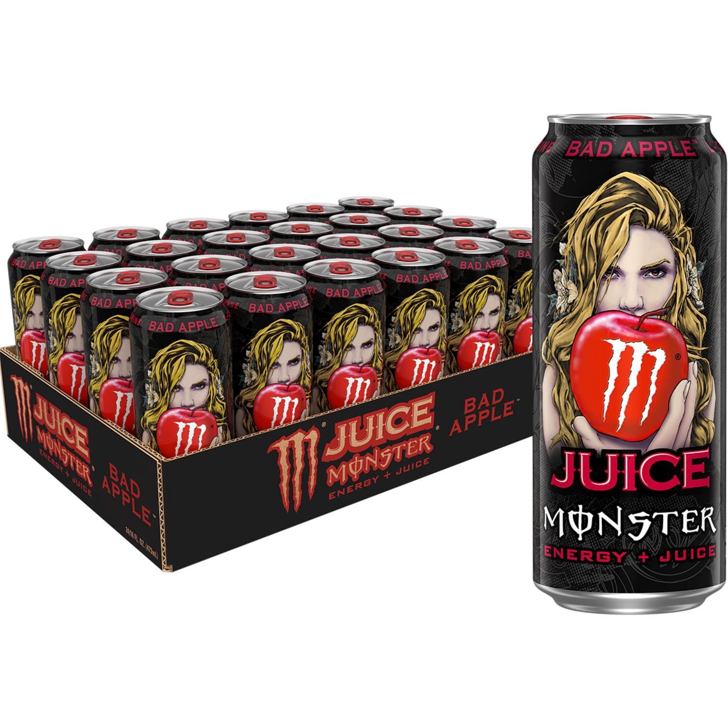 Monster Energy Juice Bad Apple multipack product photograph