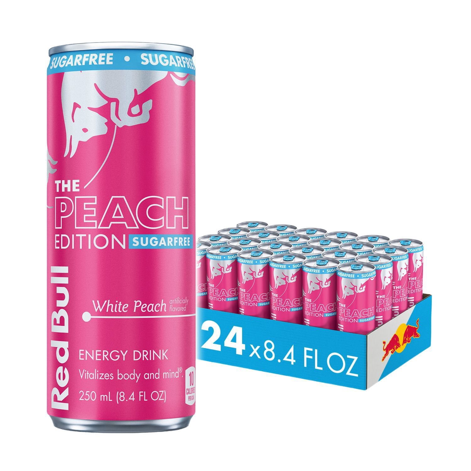 Red Bull Peach Edition Sugar Free multipack product photograph