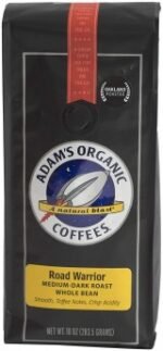 Adam's Organic Coffee, Road Warrior, Whole Bean, 10 Ounce — Single unit
